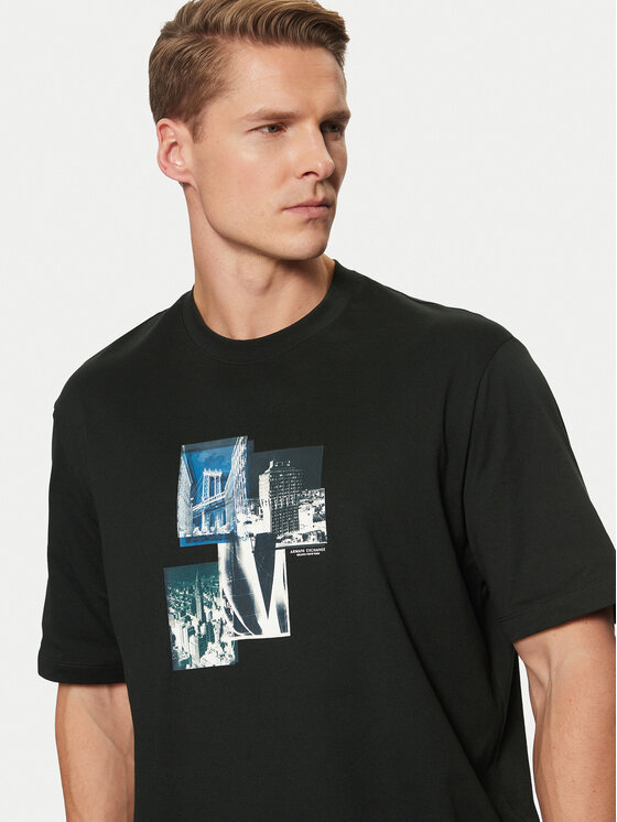 Armani Exchange Armani Exchange Футболка XM000269 AF12112 UB001 Чорний Regular Fit