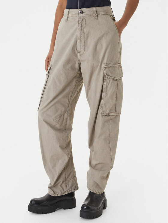 G-STAR G-Star Raw Medžiaginės kelnės D28756-D388 Smėlio Boyfriend Fit