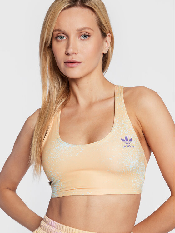 adidas adidas Топ Allover Print HL6596 Бежевий Slim Fit