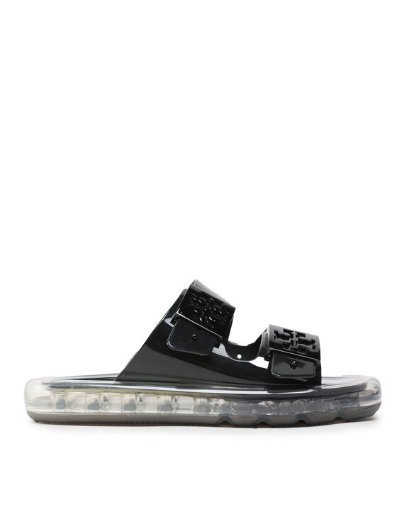 Tory Burch Шльопанці Tory Burch Buckle Bubble Jelly 149718 Чорний