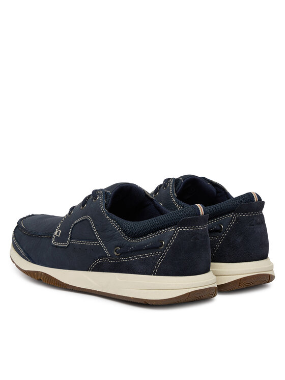 Clarks Туфлі Clarks Sailview Lace 26176972 Cиній