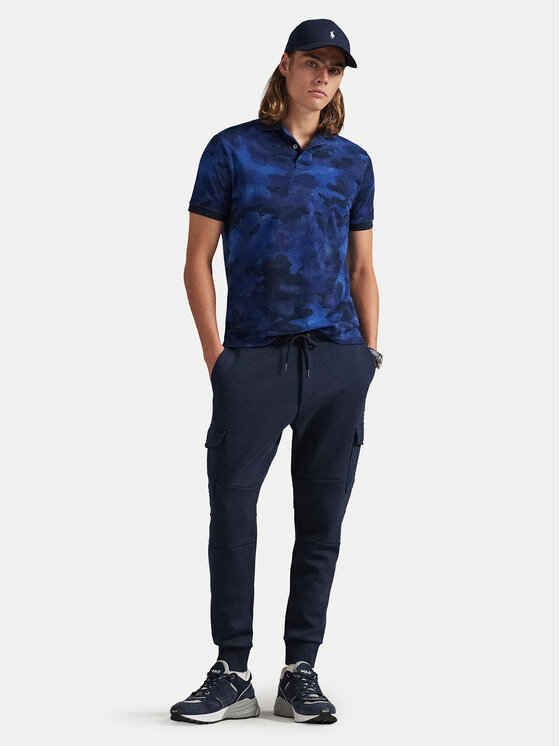 Polo Ralph Lauren Polo Ralph Lauren Поло 710P04010001 Cиній Custom Slim Fit