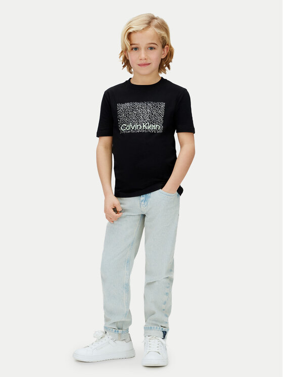 Calvin Klein Jeans Calvin Klein Jeans Camiseta Perforation LVCKSJA04B Negro Regular Fit