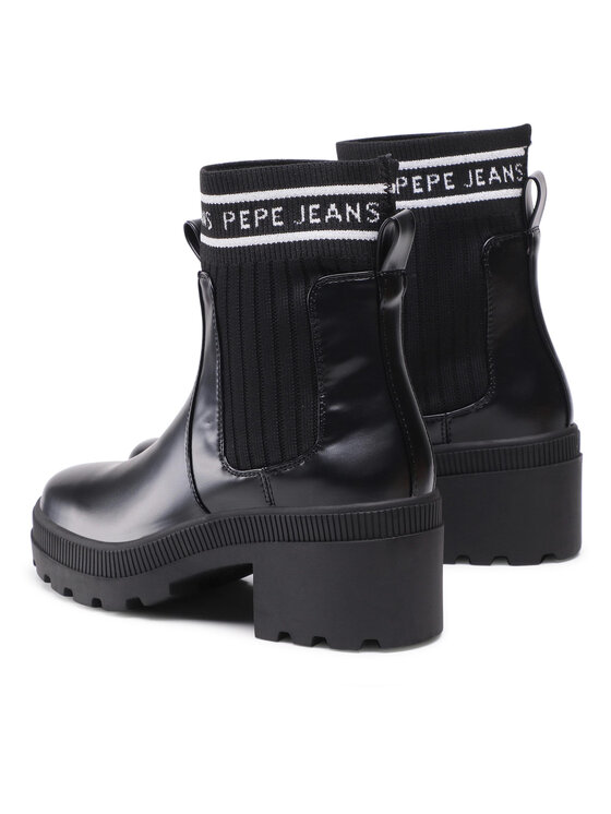 Pepe Jeans Боти Pepe Jeans Coventry Chelsea PLS50443 Черен