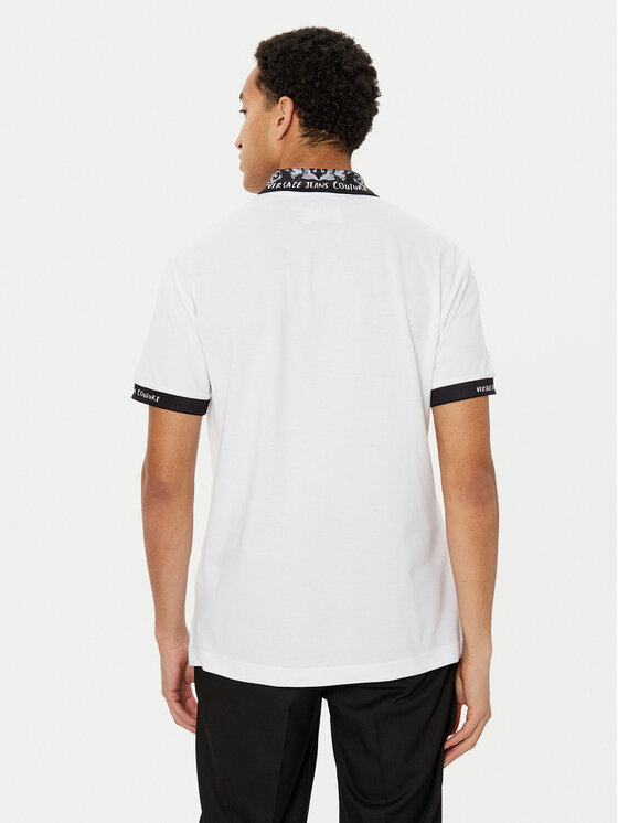 Versace Jeans Couture Versace Jeans Couture Поло 78GAGT04 Білий Regular Fit
