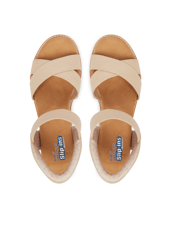Skechers Босоніжки Skechers BOBS Desert Kiss - Golden Lily 114418/NAT Бежевий
