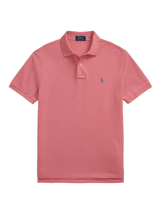 Polo Ralph Lauren Polo Ralph Lauren Polo marškinėliai 710536856466 Rožinė Slim Fit