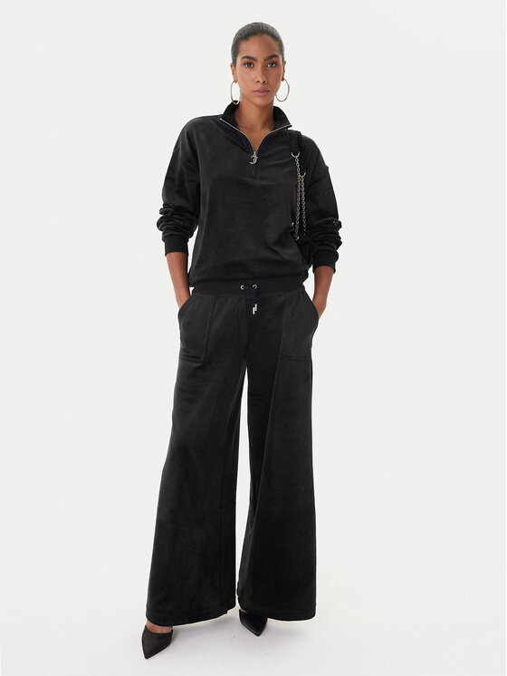 Juicy Couture Juicy Couture Pantalones de chándal Yuka JCBBJ225803 Negro Wide Leg