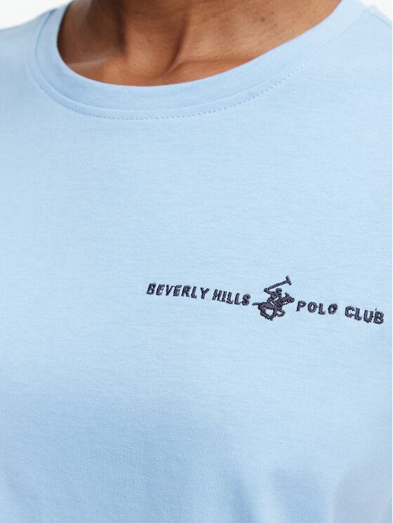 Beverly Hills Polo Club Beverly Hills Polo Club Camiseta P-SS26W-TS085 Azul claro Regular Fit