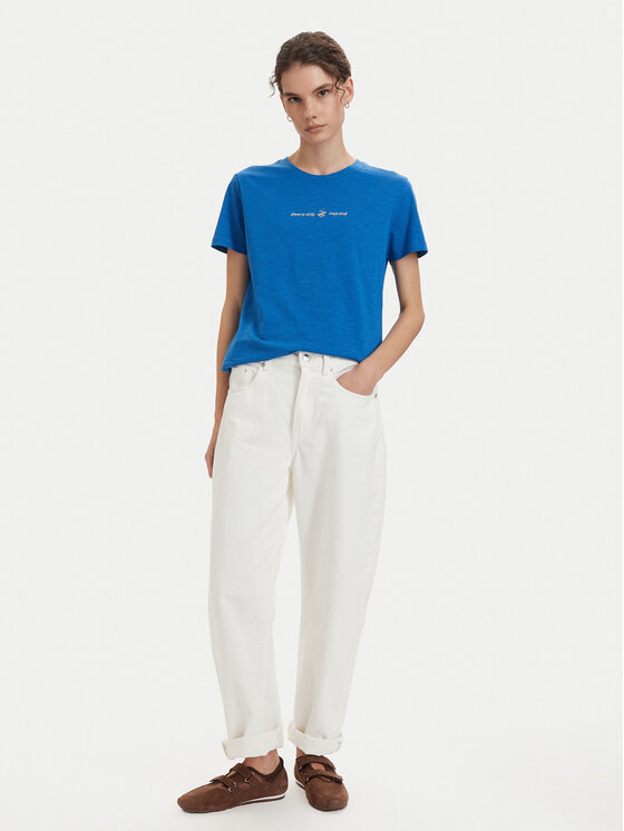 Beverly Hills Polo Club Beverly Hills Polo Club Camiseta P-SS26W-TS6510 Azul Regular Fit