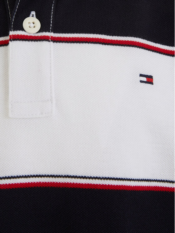Tommy Hilfiger Tommy Hilfiger Polo Global Rugby KB0KB08857 Λευκό Relaxed Fit
