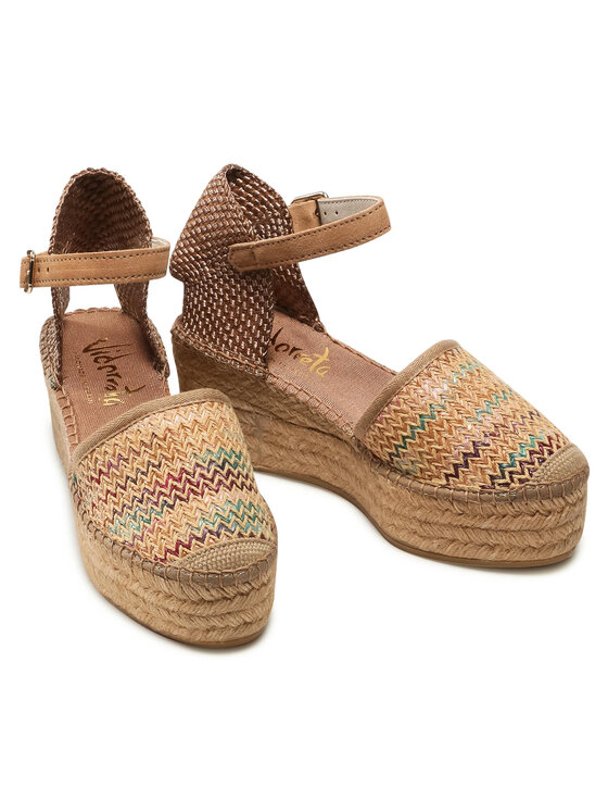 Vidorreta Espadrilles Vidorreta Sandalia Traba Rib. 07100 Barna