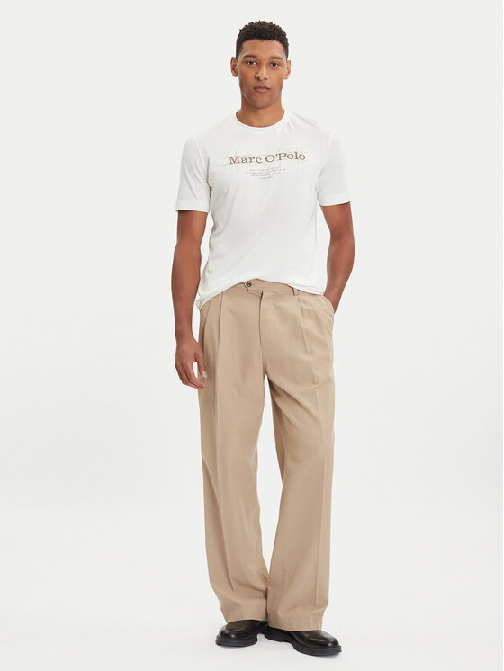 Marc O'Polo Marc O'Polo Camiseta 528 2305 51196 Écru Regular Fit