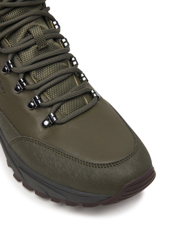 Calvin Klein Bakancs Calvin Klein Hike Runner Mid Laceup Lth HM0HM02323 Zöld
