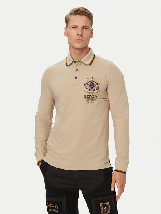 Aeronautica Militare Aeronautica Militare Polo 262PO1942UP00400 Beis Regular Fit
