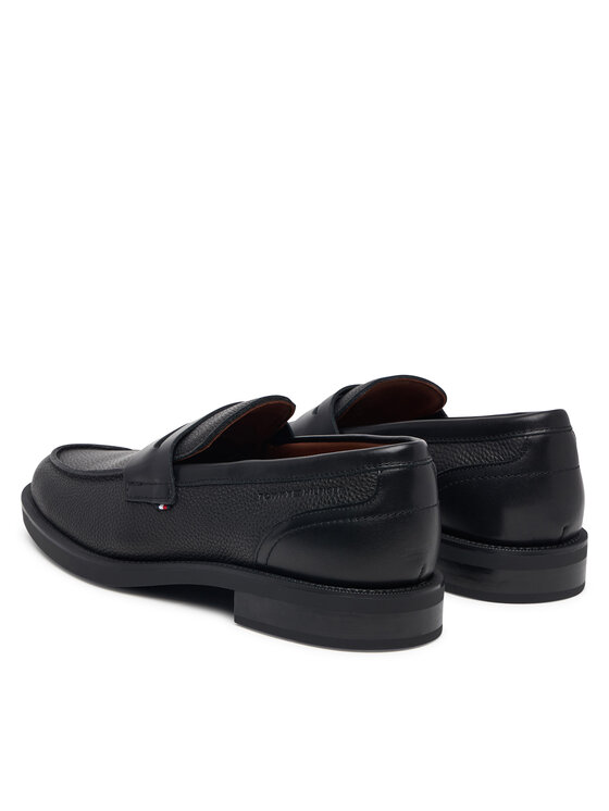 Tommy Hilfiger Loaferice Tommy Hilfiger Lth Mix Dress Hilfiger Loafer FM0FM06087 Crna