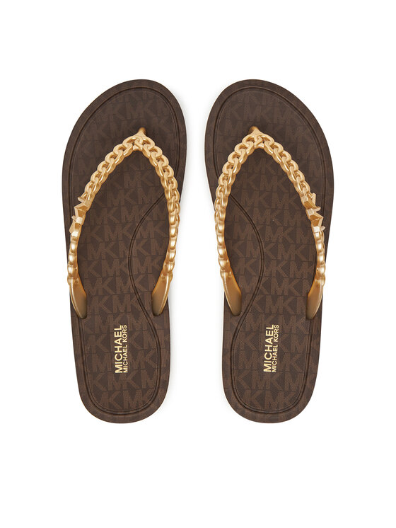 MICHAEL Michael Kors Джапанки MICHAEL Michael Kors Zaza 40S5ZAFA1B Кафяв