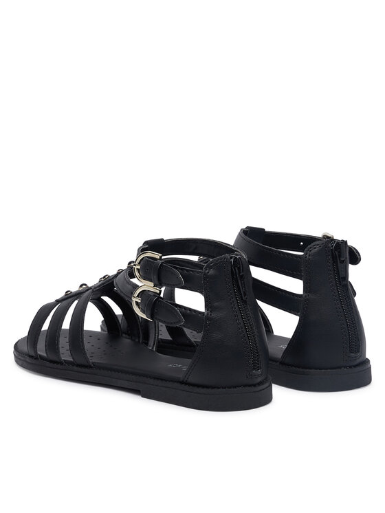 Geox Σανδάλια Geox Jr Sandal Karly J6535D 000BC C9258 D Μαύρο