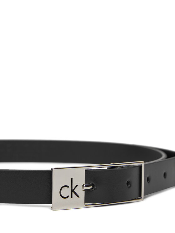 Calvin Klein Ženski pas Calvin Klein Ck Cut Square Buckle 2.0 K60K613155 Črna