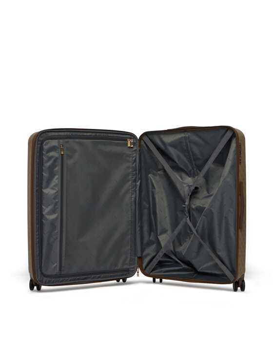 Guess Velik kovček Guess Latona Travel TWHK92 11988 Temno bež