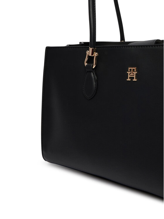 Tommy Hilfiger Τσάντα Tommy Hilfiger Th Grace Satchel AW0AW18750 Μαύρο