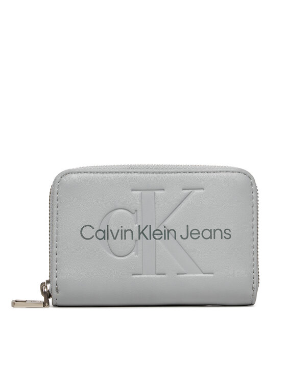 Calvin Klein Jeans Portofel Calvin Klein Jeans Sculpted Med Zip Around Mono K60K612255 Gri