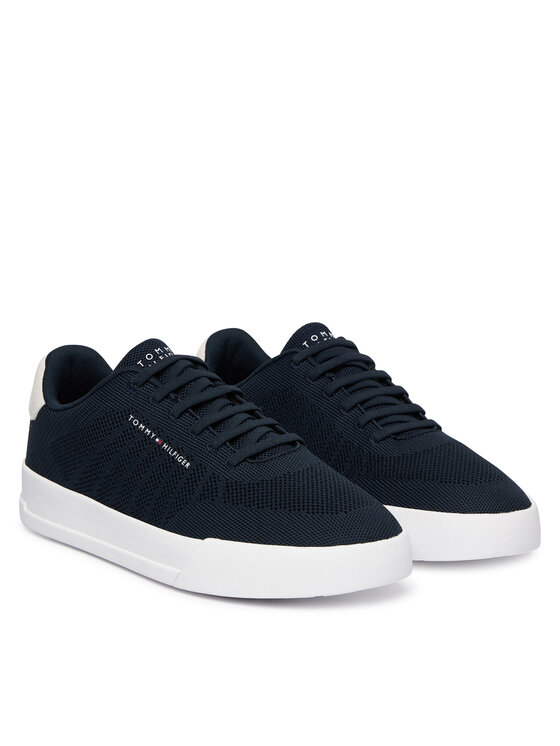 Tommy Hilfiger Superge Tommy Hilfiger Th Court Knit FM0FM05823 Mornarsko modra