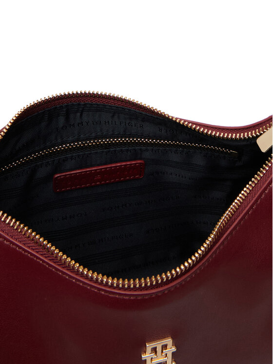 Tommy Hilfiger Kabelka Tommy Hilfiger Th Essential Shoulder Bag AW0AW18374 Bordová