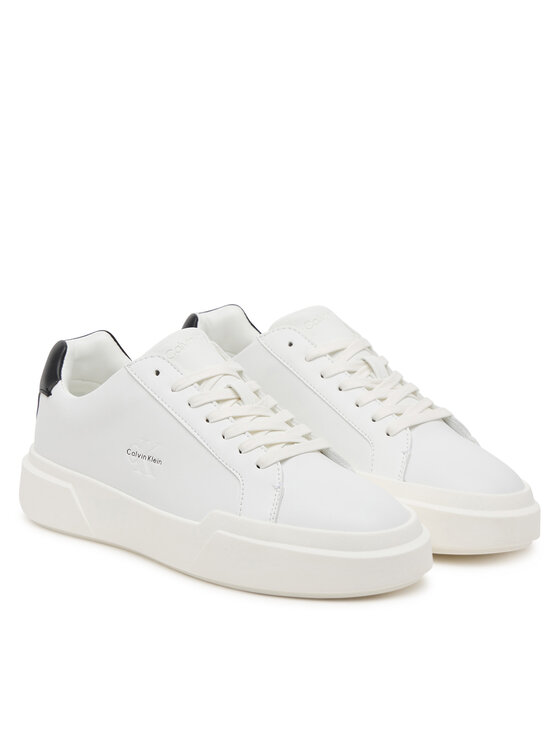 Calvin Klein Сникърси Calvin Klein Chunky Cupsole Laceup Lth Wn YW0YW01947 Бял