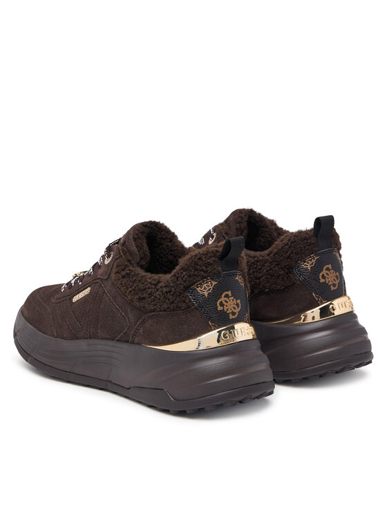 Guess Sneakers Guess FLFFA2 LEA12 Maro închis
