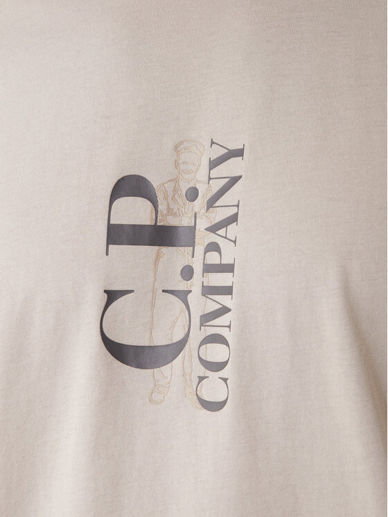 C.P. Company C.P. Company Camiseta 20CMTS084A005100W Beis Regular Fit