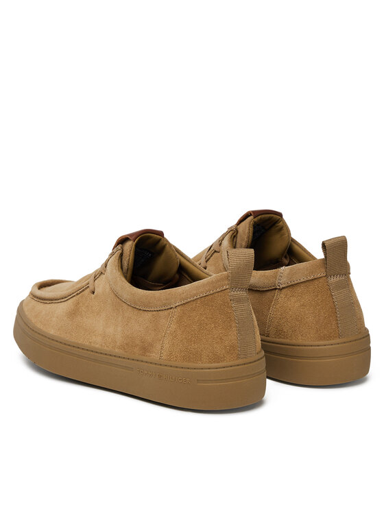 Tommy Hilfiger Zapatos hasta el tobillo Tommy Hilfiger Modern Light Suede Moc Toe Shoe FM0FM05501 Marrón