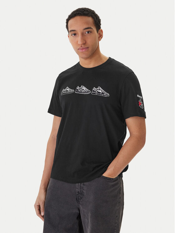 Reebok Reebok Camiseta Harley RK25569CCM Negro Regular Fit