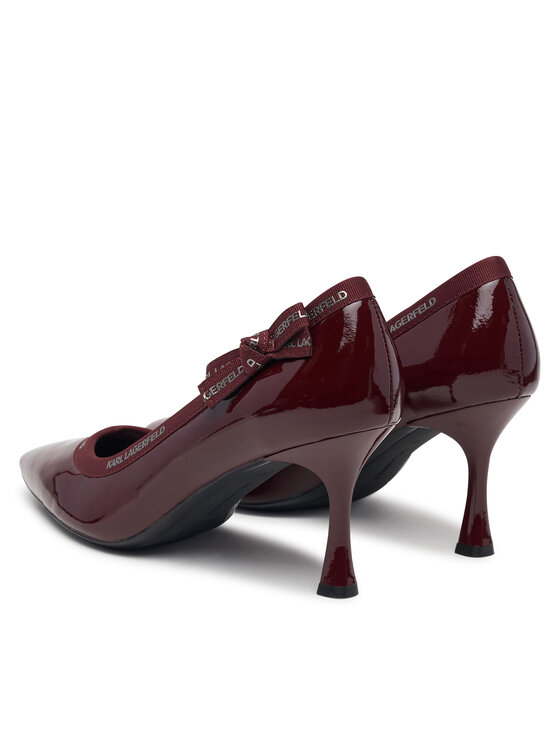 KARL LAGERFELD Szpilki KARL LAGERFELD Sienna KL32708R Bordowy