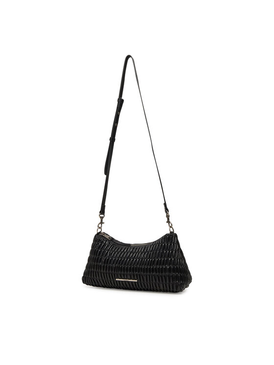 Calvin Klein Jeans Дамска чанта Calvin Klein Jeans Ruched Layla Shoulder Bag LV04K3088G Черен