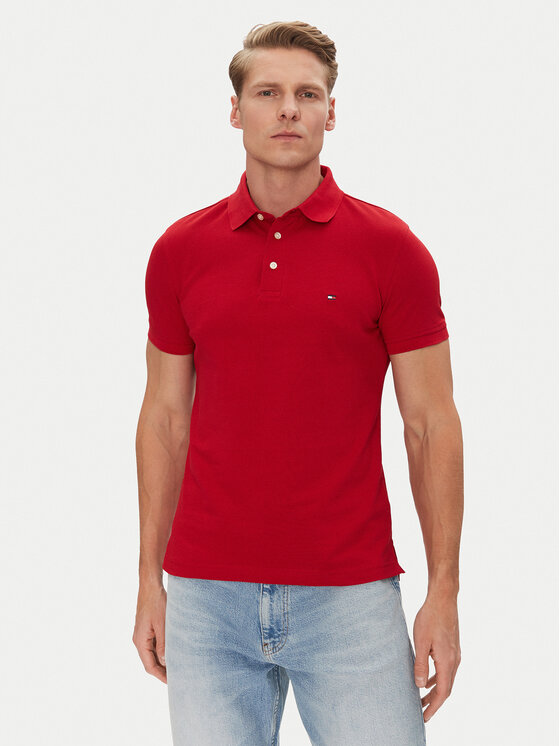 Tommy Hilfiger Tommy Hilfiger Polo 1985 MW0MW17771 Rosso Slim Fit