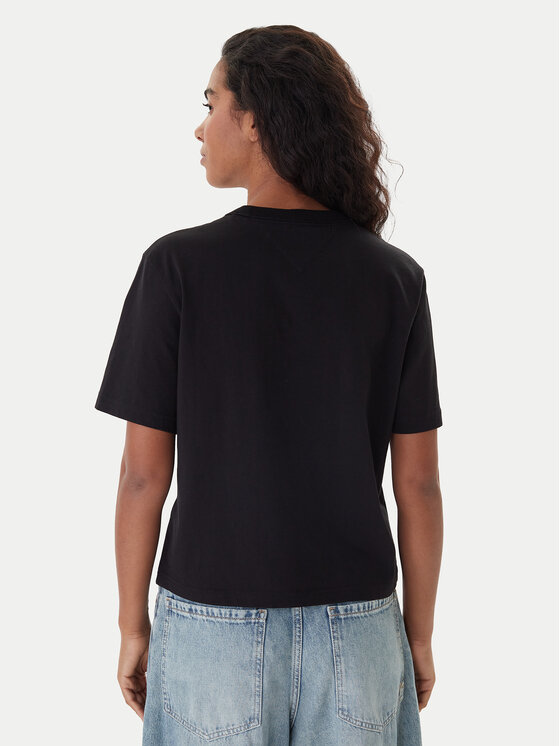 Tommy Jeans Tommy Jeans Camiseta Badge DW0DW22202 Negro Boxy Fit