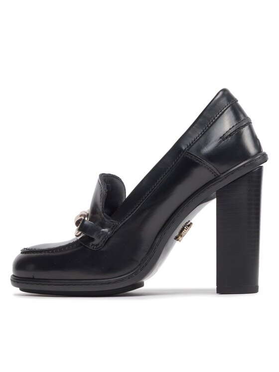Tommy Hilfiger Laiviņas Tommy Hilfiger Twist High Heel Loafer FW0FW06692 Melns