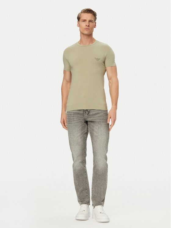 Emporio Armani Underwear Emporio Armani Underwear Camiseta EM000375 AF18890 U8046 Verde Slim Fit