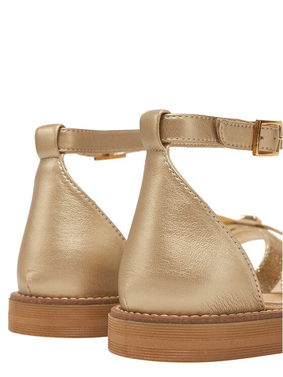 Tommy Hilfiger Сандали Tommy Hilfiger Sandal T4A2-33943-0572 S Златист