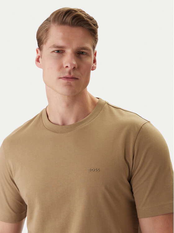 BOSS BOSS Camiseta Thompson 01 50468347 Caqui Regular Fit