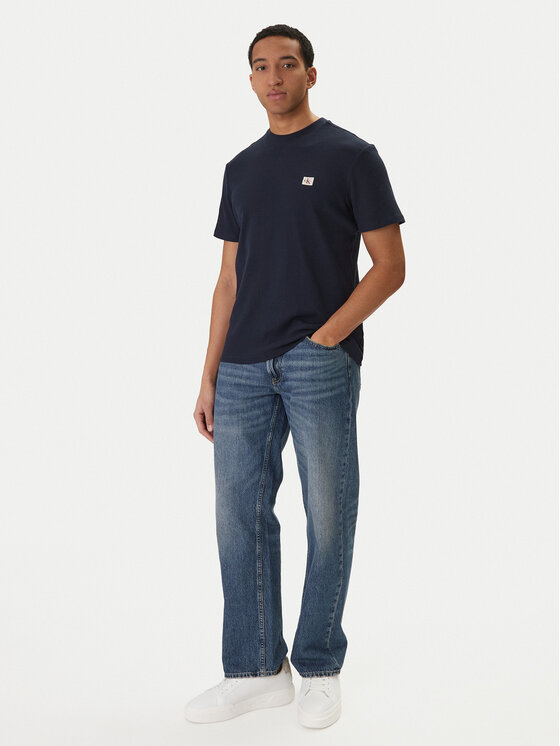 Calvin Klein Jeans Calvin Klein Jeans Camiseta Waffle Badge LV04RD008G Azul marino Regular Fit