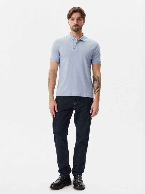 Calvin Klein Calvin Klein Polo marškinėliai K10K114135 Žydra Regular Fit