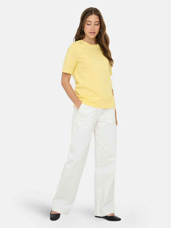 ONLY ONLY Camiseta Freja 15367970 Amarillo Regular Fit