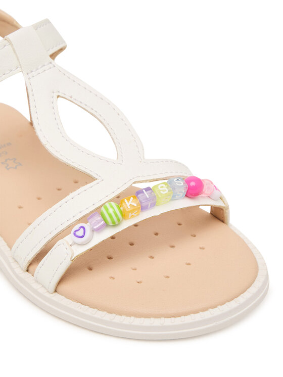 Geox Сандали Geox Jr Sandal Karly J6535H 000BC C1000 S Бял