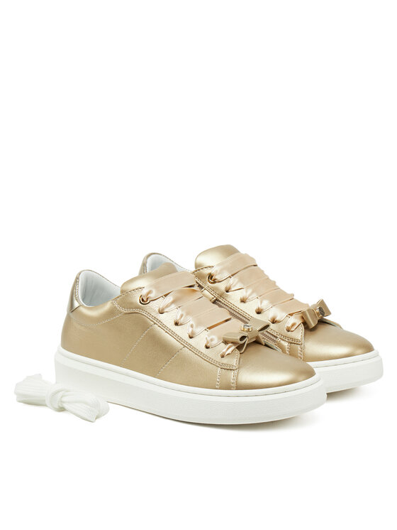 Calvin Klein Jeans Laisvalaikio batai Calvin Klein Jeans Low Cut Lace-Up Sneaker V4A9-83046-1322 S Auksinė