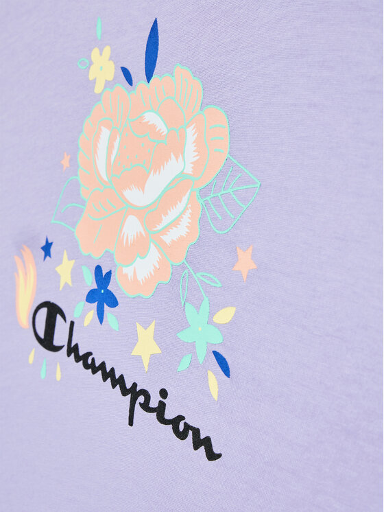 Champion Champion Póló és rövidnadrág szett 404397 Lila Custome Fit