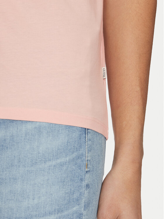 Guess Jeans Guess Jeans Póló M5GI23 K8HM0 Bézs Slim Fit