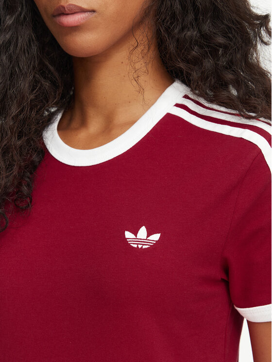 adidas adidas Camiseta 3-Stripes Slim KS4779 Rojo Regular Fit