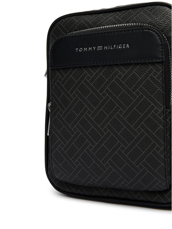 Tommy Hilfiger Bandolera Tommy Hilfiger Th Flag Monogram Mini Reporter AM0AM14138 Negro